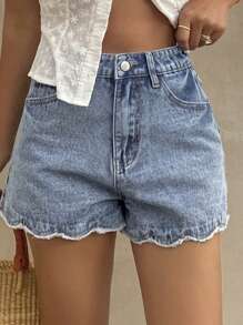 DAZY Shorts vaqueros de mujer de estilo casual suelto y de vacaciones de verano nuevo