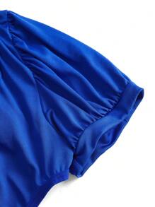 黄色和蓝色对比公主服装，性感系带内衣 - 彩色 - 查看 3