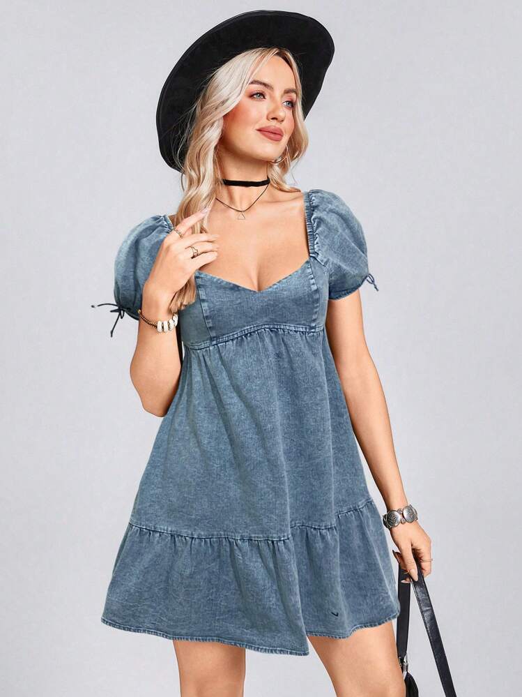 denim summer dresses The Right Weather Dress Free Returns! Midi Jean Summer Dresses Denim