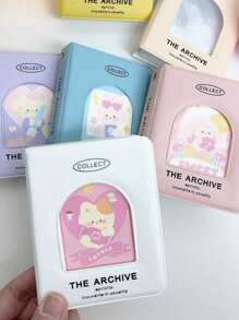 1PC 3 Inch Album Thẻ Màu Kem, Album Mini Di Động, Bìa Cửa Sổ Rỗng, Hộp Đựng Album Thẻ Lưu Trữ Màu Trơn Đơn Giản, Lưu Trữ Ảnh, Hai Mặt Đựng Được 40 Thẻ Nhỏ, Trở Lại Trường Học, Đồ Dùng Học Tập - Nhiều màu - Xem 5