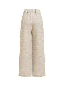 Ellevyn Summer Elegant Commuter French Style Linen-Like High-End Pants French Style Women Sleeveless Pants, Commute, Metal Big Button Summer Bohemia Airport Summer Honeymoon Woman Fairycore Pants Flowy  Work Summer Dresses Office Outfits For Women Boho Business Casual Woman, Linen Pants  Business Casual Woman Business Casual Woman,Fall Women Clothes