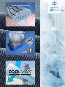 SHEIN PETITE 女式复古蓝色牛仔裤，带口袋，休闲时尚 - 藍色 - 查看 3