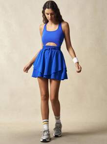 VARSIVA 女士纯色露背挂脖运动连衣裙