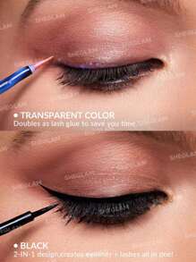 SHEGLAM All Eyes On You 睫毛膠眼線筆-黑色 2 合 1 防水液體眼線筆假睫毛膠持久防汗黑色眼線筆專業眼妝眼線筆 品牌 美容 化妝 化妝品 適合女性與女孩 完美搭配夏季春季 Y2K 時尚 流行 生日 母親節禮物 假期 派對準備就緒 最佳顏色 - 黑色 - 查看 6