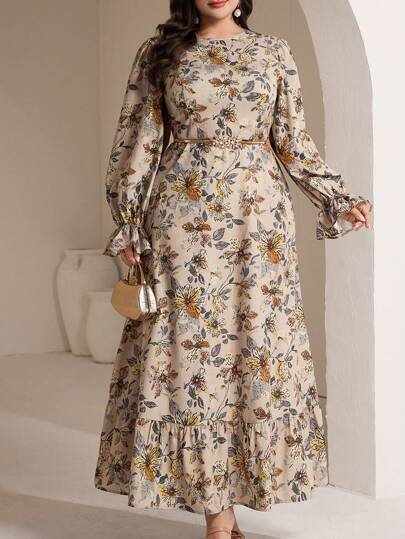 Veilorie 大码女式阿拉伯风格连衣裙，适合夏季的时尚