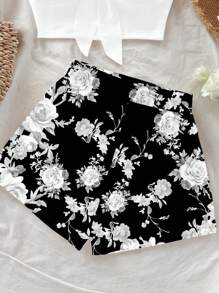 Soleia 复古蓝色花卉印花波西米亚风度假两件套，性感可爱，Y2K，音乐节风格，适合夏季