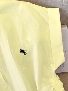 INAWLY Women's Casual Side Drawstring Shirt, Summer