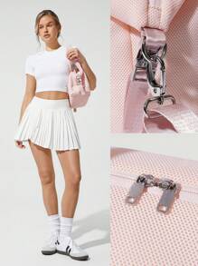 GLOWMODE Bolso de tote cuadrado de 6L con correa ajustable de malla suave y cómoda para uso fuera de la oficina, playa, piscina, vacaciones, escapada y uso casual diario