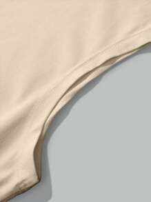 Manfinity Chillmode 男士休闲运动印花无袖上衣，夏季 - 卡其色 - 查看 6