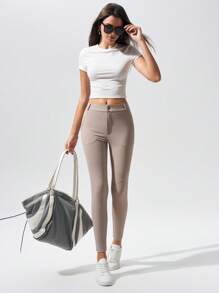 Fluxe 纯色休闲弹力运动紧身裤