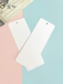 SHEIN 30Sheets/Set Kraft Paper Card Blank Black Card Business Card Message Thank You Card Writing Cards Label Bookmark Learning Cards Doodle Bookmark Ancient Style Bookmark Paper Blank Paper With Holes Hand-Painted Cards Creative DIY Material Package Student Note Handwritten Card - White - View 4