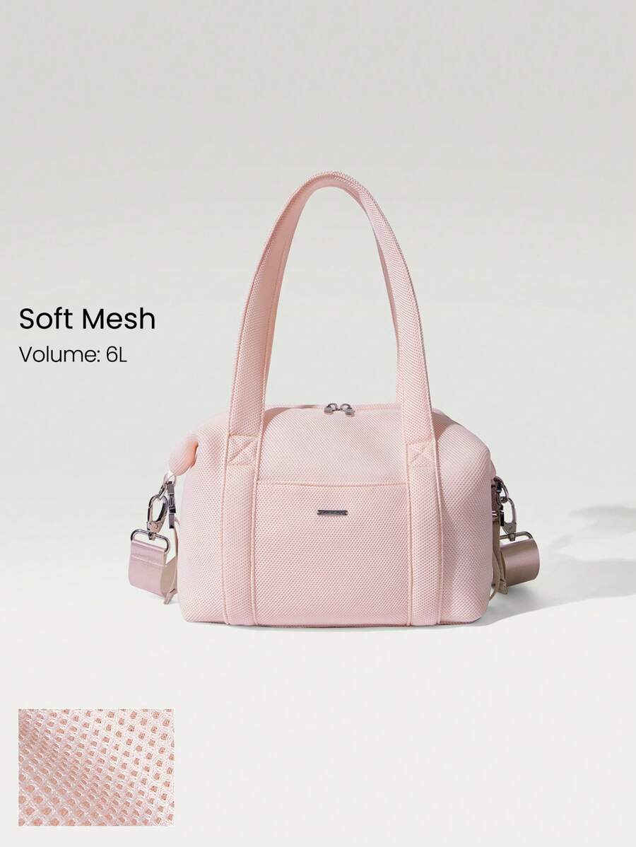 GLOWMODE Bolso de tote cuadrado de 6L con correa ajustable de malla suave y cómoda para uso fuera de la oficina, playa, piscina, vacaciones, escapada y uso casual diario