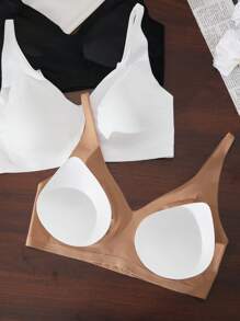 Snug Zone 3 pièces Soutiens-gorge sans couture sans fil de base pour femmes