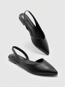 CUCCOO BIZCHIC Zapatos planos de punta estrecha negros - Negro - Ver 9