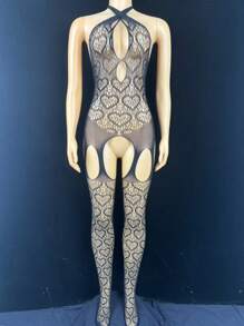ChaseTheNight Große Größen Frauen sexy Bodystocking (Valentinstags-Edition)
