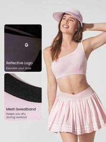 GLOWMODE Cool It Lightweight Adjustable Sun Proof Cool Touch Sweat Wicking Wide Brim Sun Visor Gym Workout Hike Beach Pool Holiday Vacation Getaway Daily Active Wear