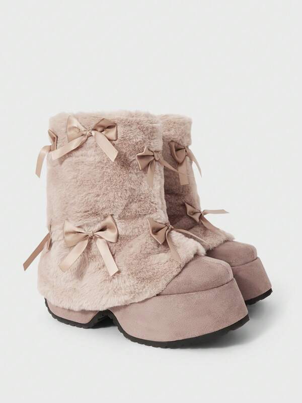 Sugerpunk Botines con plataforma para mujer, tacón grueso, estilo lindo para la calle/campus