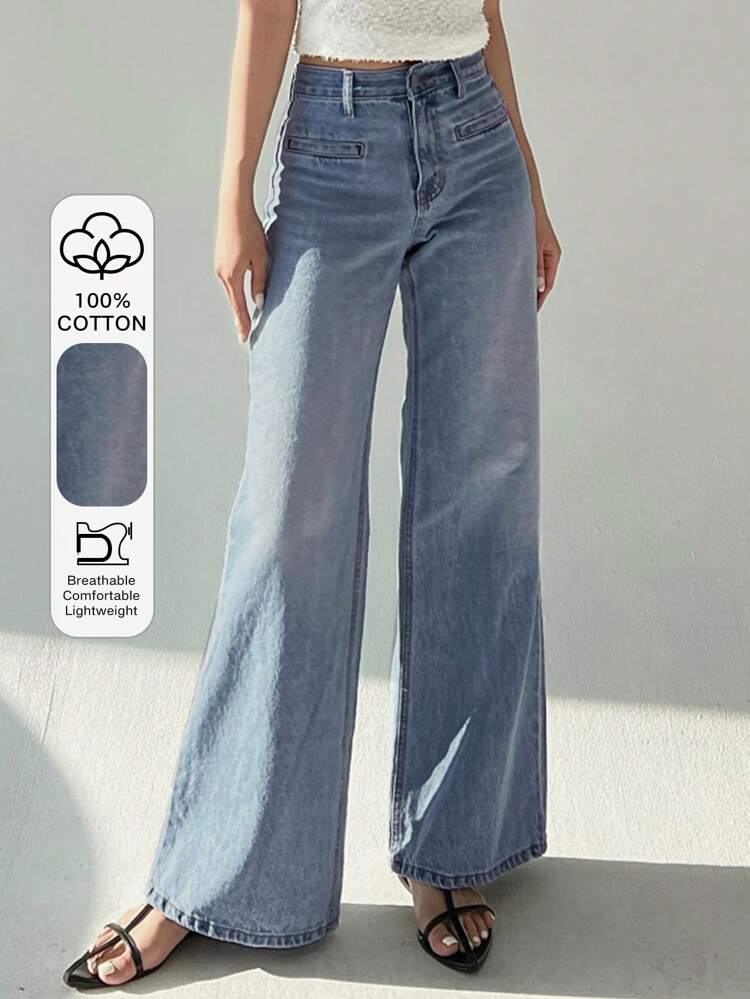 Women's Distressed Loose Fit Casual Jeans