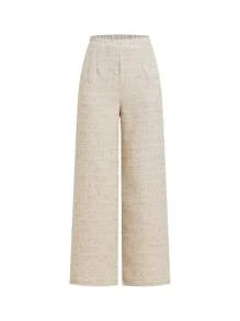 Ellevyn Summer Elegant Commuter French Style Linen-Like High-End Pants French Style Women Sleeveless Pants, Commute, Metal Big Button Summer Bohemia Airport Summer Honeymoon Woman Fairycore Pants Flowy  Work Summer Dresses Office Outfits For Women Boho Business Casual Woman, Linen Pants  Business Casual Woman Business Casual Woman,Fall Women Clothes