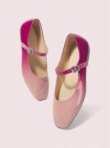 CUCCOO DOLLMOD Zapatos planos de mujer de moda con degradado rojo dulce - Rojo - Ver 10