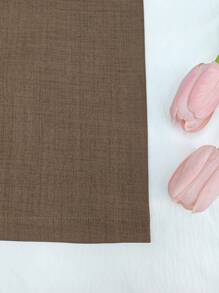 INAWLY Plus Size Solid Color Spaghetti Strap Fashion Jumpsuit, Suitable For Summer - Brown - View 5