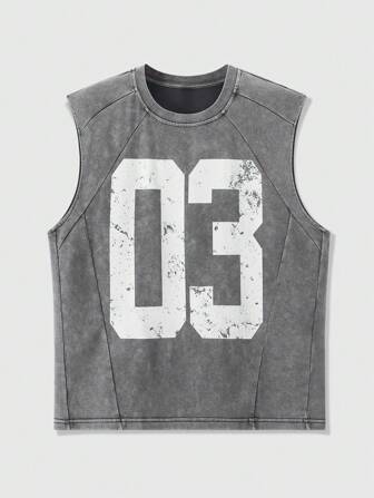 Street Life Débardeur imprimé numérique décontracté pour hommes, pour l'été