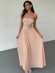 Aloruh Robe tube maxi minimaliste pour femmes pour un usage quotidien