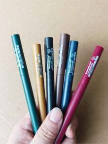 6 支复古旋转彩色凝胶笔，适用于计划器和日记本，重返校园