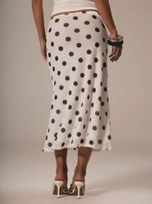 MUSERA Mesh Polka Dot Fun Cute Dainty Girly Spring Summer Skirt Cute, Graduation, Polka Dot Skirt Vacation Holiday Work, Office Outfit