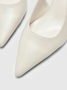 CUCCOO BIZCHIC 米色露背优雅办公室休闲高跟鞋 - 米色 - 查看 7