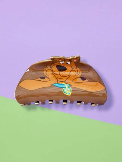 SCOOBY-DOO X SHEIN 1pc Women's Fashionable Cute Dog Paw Adjustable Hair Clip, Suitable For Everyday Wear, Hair Claws, Hair Jaw Clip, Hair Clamps, Hair Clutch, Hair Catcher Clip