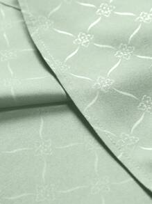 Manfinity Mode 男士纽扣长袖修身商务正装衬衫，长袖男士衬衫男士绿色正装衬衫男士绿色正装衬衫男士绿色正装衬衫男士正装衬衫绿色鼠尾草绿色正装衬衫男士，适合秋季 - 薄荷綠 - 查看 7