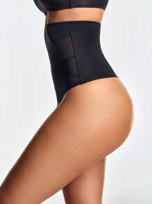 SHEIN Shape Body de mujer con Bottom moldeadora de cintura alta con parches de malla