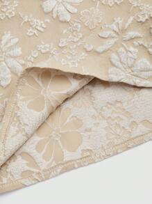 Sweetra Plus Size Vacation Shoulder Cutout T-Shirt And Mini Skirt 2 Pieces Set - Multicolor - View 5