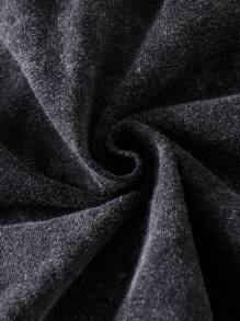 SHEIN 年轻男孩夏季休闲宽松黑色 2 件套 - 短袖衬衫和夹克，户外街头时尚风格 - 黑色 - 查看 6