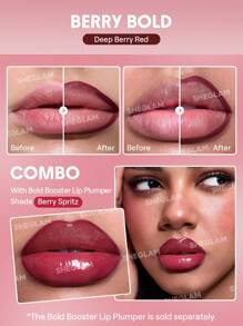 SHEGLAM Bold Booster Plumping Lip Liner Lip Combo Brand Beauty Makeup Face Paint Cosmetic For Women Girls Perfect For Winter Spring Ideal For Y2K Fancy Fashion Suitable For Birthday Valentine'S Day Gift Rave Party Ready Best Color - Berry Bold - View 2
