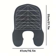 1 件硅胶美发披肩，防止头发断裂，剪发，染发，烫发肩垫，格子剪发披肩，条纹发披肩 - 彩色 - 查看 3
