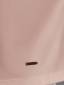 SUMWON Áo thun polo Ottoman Jersey Boxy nhẹ thoáng khí có họa tiết quần vợt chơi gôn thể thao thường ngày mùa hè thể thao cổ điển tay ngắn có cổ - Màu Hồng baby - Xem 6