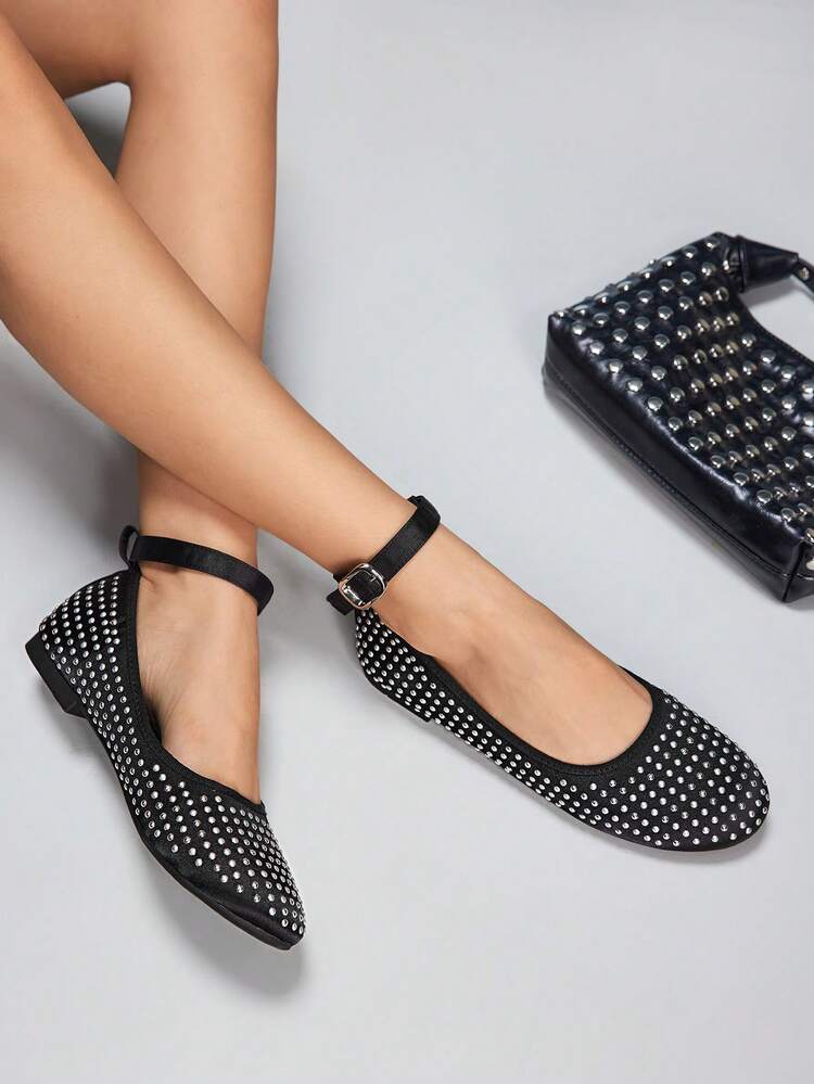 CUCCOO GRLICON Vintage Mary Jane Flats, Women's Ballet Flats For Halloween, Christmas, Party, Y2K Outfit