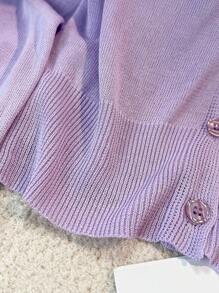 Women's Knight Pattern Long Sleeve Single Breasted Casual Cardigan