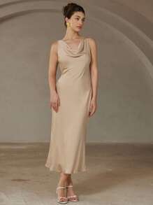 Aveloria Rosie Romantic Italian Style Scoop Neck Sleeveless Cinched Waist Bodycon Dress For Women