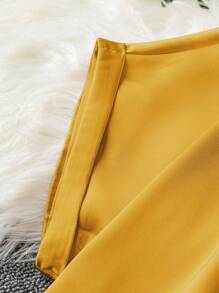 DreamSkyne Damen Große Größen Sommer Einfarbig V-Ausschnitt Kurzarm Lässig Hemd