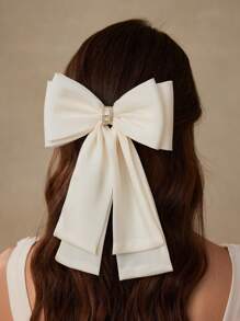 MOTF PREMIUM OVERSIZED DUAL LAYER BOWKNOT HAIRCLIP - Beige - View 9