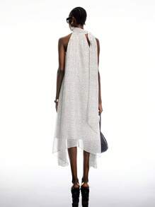 LYSMO Polka Dot Casual Women's Mid-Length Dress - Multicolor - View 2