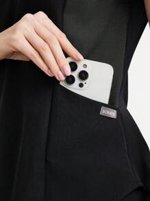 TaskEZ Women Scrub Uniform Top With Pockets & Long Pants Set, Workout Clothes Women Scrub Sets For Women Scrubs Scrub Set Nurse Scrub Sets Women - Black - View 7