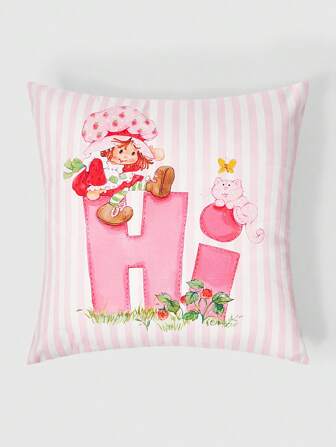 Cartoon And Striped Pattern Versatile Fashion Cushion Cover