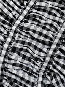 Comfortcana 2 piezas Camiseta de tirantes de talla grande a cuadros rojo, blanco y negro de primavera - Multicolor - Ver 10