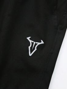 Manfinity Sport Corelite Men's Simple And Fashionable Sports Shorts, Suitable For Summer - Black - View 6