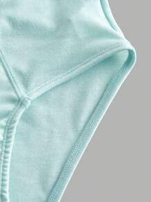 3 piezas de calzoncillos cómodos para niño preadolescente en blanco, verde y marrón claro - Multicolor - Ver 4