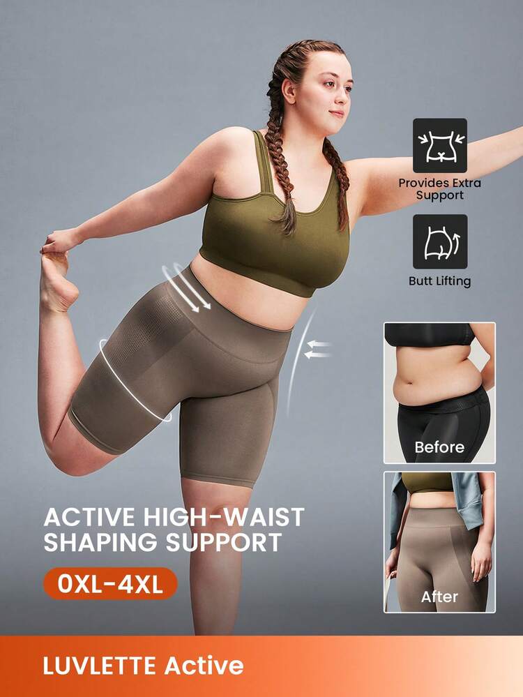 Leggings de sport à taille large pour femmes, élégants pour le yoga, la fitness, le cyclisme. Leggings de sport de ton terre cuite pour la gym